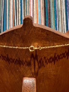Satellite chain + bezel heart necklace 18”, photo 4