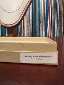 Sterling silver bar necklace, photo 4