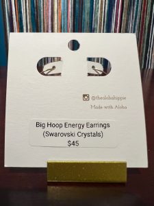 Big hoop energy earrings (Swarovski crystals), photo 4
