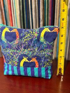 Quilted Bag Giraffe mint zipper, photo 2