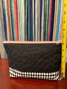 Quilted Bag Ghastly lady pink zipper, photo 3