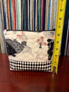 Quilted Bag Ghastly lady black zipper, photo 4