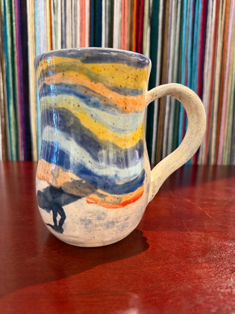 Large surfer mug by Sweetheart Wheel